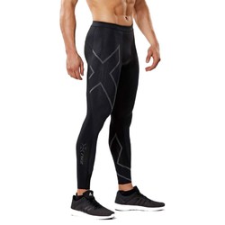 2XU Mens MCS Run Compression Tights - Black/Nero Reflective