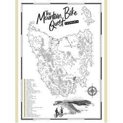 The Quest Maps - The Tasmania Mountain Bike Quest - A2