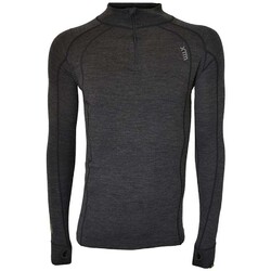 XTM Merino Mens Zipneck Base Thermal Top - Grey Marle