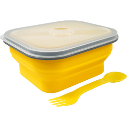 Traverse Collapsible Silicone Lunch Box - 600ml - Yellow