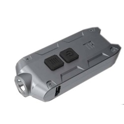 Nitecore Tip 360 Lumen USB Rechargeable LED Key Chain Flashlight - Grey