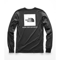 The North Face Long Sleeve Red Box Mens Tee - TNF Black/TNF White