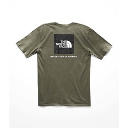 The North Face Short Sleeve Red Box Mens Tee - Ntaupe Green/TNF Black