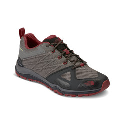 The North Face Mens Ultra Fastpack II Goretex Hiking Shoes - Dark Gull Grey/Rudy Red