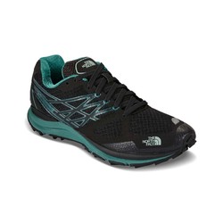 The North Face Womens Ultra Cardiac Trail Running Shoes - Black/Subtle Green