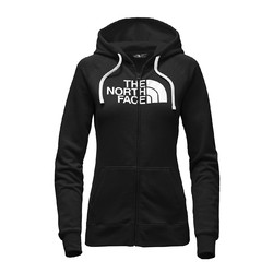 The North Face Womens Half Dome Full Zip Fleece Hoodie - TNF Black/TNF White