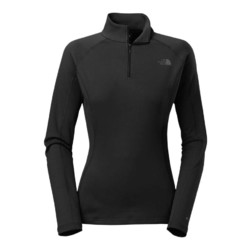 The North Face Womens Warm Long Sleeve Thermal Zip Neck - TNF Black