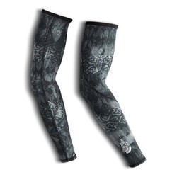 The North Face No Hands Arm Warmers - TNF Black Reflective Weaver Print