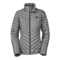 The North Face Womens Thermoball Full Zip Puffer Jacket - Mid Grey