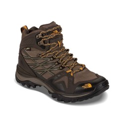 The North Face Mens Hedgehog Fastpack Mid GTX Waterproof Hiking Boots - Brown/orange