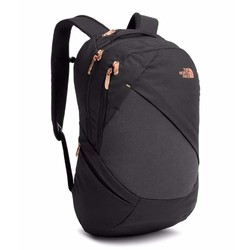The North Face Womens Isabella Backpack - TNF Black Heather/Burnt Coral Metallic