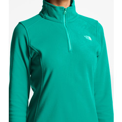 The North Face Womens Tka 100 Glacier 1/4 Zip Fleece - Kokomo Green