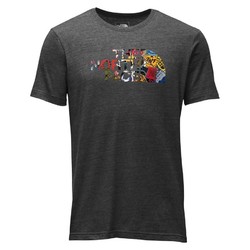 The North Face Mens SS Half Dome Triblend Tee Shirt - Tnfdgh/Tnfbstbp