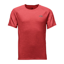 The North Face Mens Ambition Short Sleeve Shirt -Red