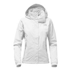 The North Face Womens Resolve 2 Waterproof Jacket - TNF White/High Rise Grey