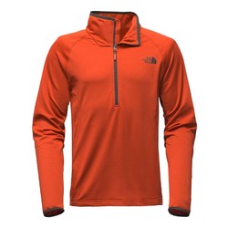 The North Face Mens Borod 1/4 Zip Stretch Fleece- Tibetan Orange