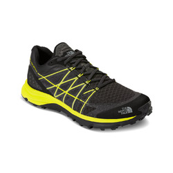 The North Face Mens Ultra Vertical Trail Running Shoes - TNF Black/Sulphur Spring Green