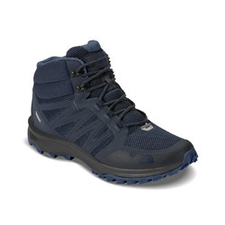 The North Face Mens Litewave Fastpack Mid Waterproof Hiking Boots- Blue