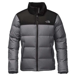 The North Face Nuptse Mens Down Jacket - TNF Medium Grey Heather/TNF Black