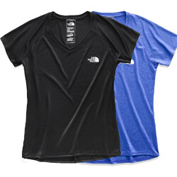 The North Face S/S Reaxion Amp V-Neck Womens Tee