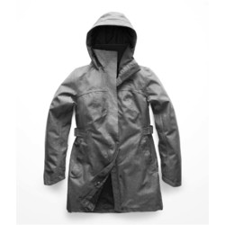 The North Face Womens Laney Trench II Waterproof Jacket - Tnf Medium Grey Heather