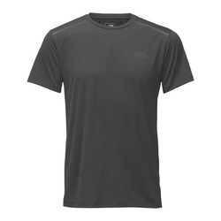 The North Face Mens Kilowatt Short Sleeve Shirt - High Rise Grey/Glo Pink