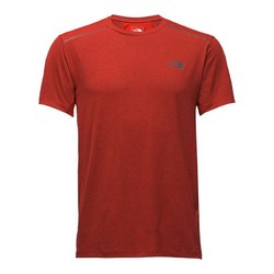 The North Face Mens Kilowatt Short Sleeve Shirt - Poinciana Orange Heather