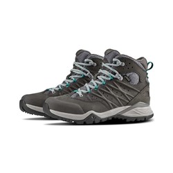 The North Face Womens Hedgehog II Mid Goretex Waterproof Hiking Boots - Qslvrgy/Prclngn