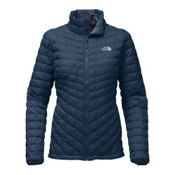 The North Face Womens Thermoball Full Zip Insulated Jacket - Blue Wing Teal Matte/Blue Wing Teal Bandana Print