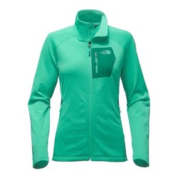 The North Face Womens Borod Full Zip Stretch Fleece Jacket - Pool Green