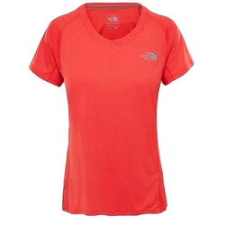 The North Face Womens Ambition Short Sleeve Running Shirt - Juicy Red