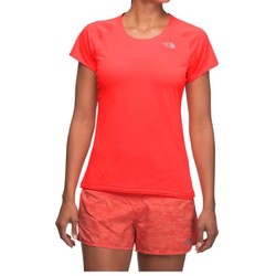 The North Face Womens Flight BTN Short Sleeve Lightweight Tee - TNF Black/Asphalt Grey/Quill Blue