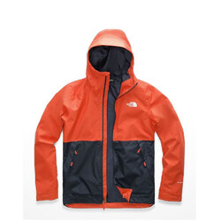 The North Face Millerton Mens Waterproof Jacket - Zion Orange-Urban Navy