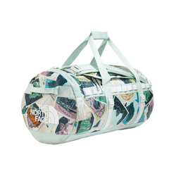 The North Face 71L Base Camp Duffel Bag - M - Opal Frost TNF Postcards Print/Opal Frost/Pearl Stone