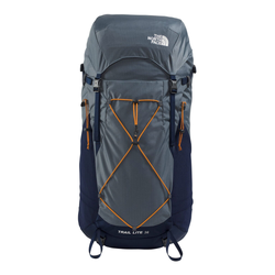 The North Face Trail Lite 36L Hiking Backpack - Granite Grey/Summit Navy/Dust Orange
