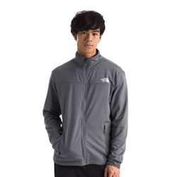 The North Face Cedar Trail Grid Mens Fleece Full Zip Jacket - Smoked Pearl
