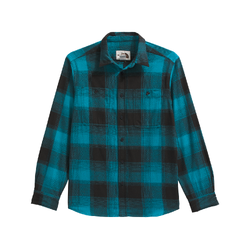 The North Face Arroyo Lightweight Mens Plaid Flannel Shirt - Dusk Blue TNF Shadow Plaid
