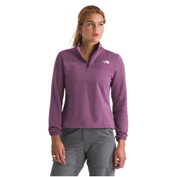 The North Face Cedar Trail Grid Womens Fleece 1/4 Zip Jacket - Chroma Purple