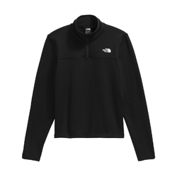 The North Face Cedar Trail Grid Womens Fleece 1/4 Zip Jacket - TNF Black