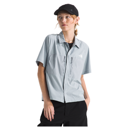 The North Face Trail Lightrange Womens Short Sleeve Shirt - Frost Grey