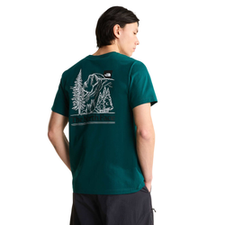 The North Face Monte Regular Graphic Short Sleeve Mens Tee - Pacific Teal