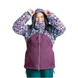 Nobody's Princess Anna Womens Ski Jacket - Silva/Plum