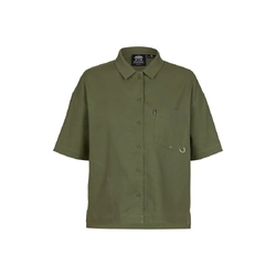 XTM Tea Tree Womens Outdoor Short Sleeve Hiking Shirt  - Olive