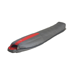 One Planet Nitrous +2M/+9F Unisex Down Sleeping Bag -  Large - LHZ - Grey/Red
