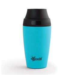 Cheeki Insulated Reusable Coffee Mug - 350ML - Aqua