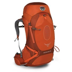 Osprey Atmos AG 50L Mens Hiking Backpack - Cinnabar