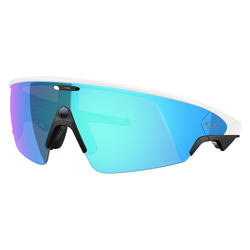 Oakley Meta Vanguard Wide Fit AI Sunglasses - White/Prizm Sapphire