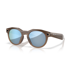 Oakley Meta HSTN Regular Fit AI Polarised Sunglasses - Brown Smoke/Prizm Polar Deep Water
