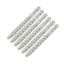 Toaks Titanium V-Shaped Tent Peg - 6 Pack