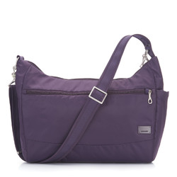 Pacsafe Citysafe CS200 Anti-Theft RFID Travel Handbag - Mulberry